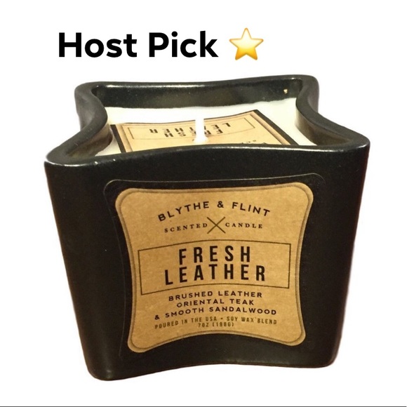 Blythe & Flint Other - ⭐️HP⭐️Blythe & Flint Leather Scent Candle